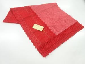 本総絞りレース花模様ショール